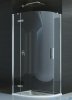 Ronal Pur P3P Kabina półokrągła 75-120cm profil chrom szkło przezroczyste Lewa P3PG50SM11007